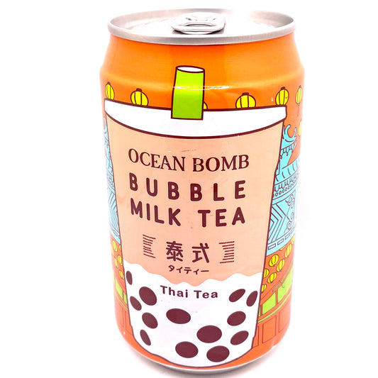 Ocean Bomb Bubble Milk Tea (Thai tea)
